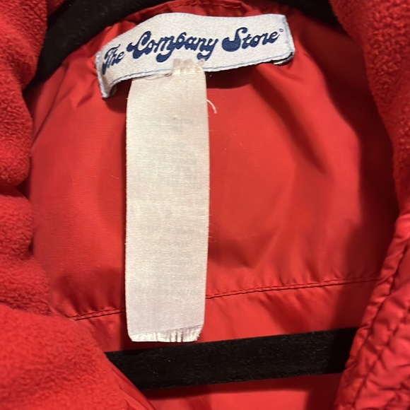 The Company Store womens coat. Size Small. Color is Raspberry - Picture 2 of 2